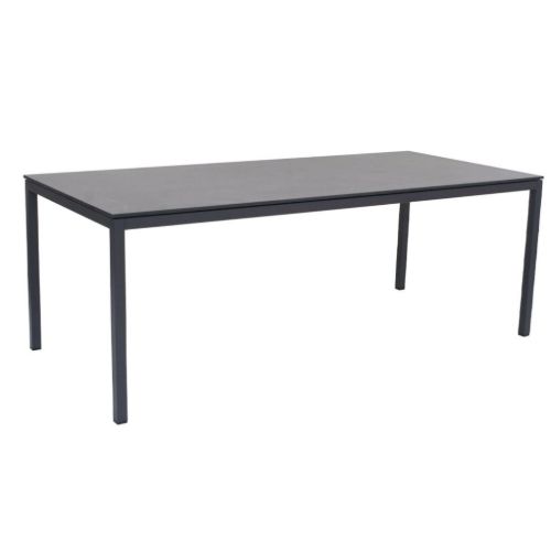 Mandalay Pure Havebord L: 197 cm - Aluminium/Antracit (Midlertidigt Udsolgt)