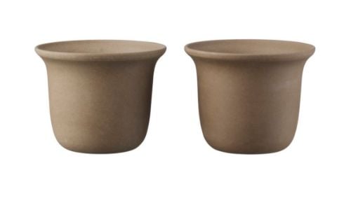 FDB Møbler V35 Grethe Meyer Ildpot 2 stk. keramik Espressokopper H: 6,5 cm - Brun OUTLET