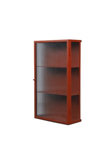 Ferm Living Haze Wandschrank 60 x 35 cm – Schilfglas/Oxidrot