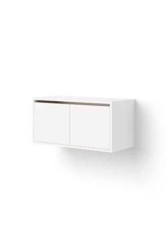 New Works Cabinet Low w. Doors 38,4x79 cm - White