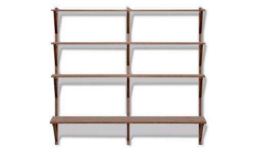 Fredericia Furniture BM29 Børge Mogensen Hylde m. Skriveplade B: 149 cm - Lakeret Valnød