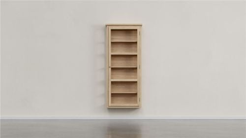 Lindebjerg Design Helle Eiche N4 Vitrine mit Rechtsanschlagtür 77 x 171 cm – Helle Eiche