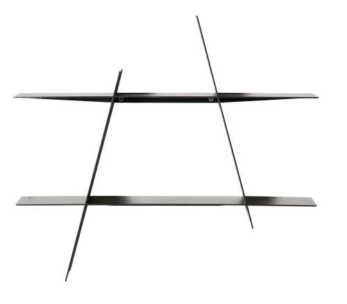 Andersen Furniture A Shelf Medium 52x46x9 cm - Sort Stål