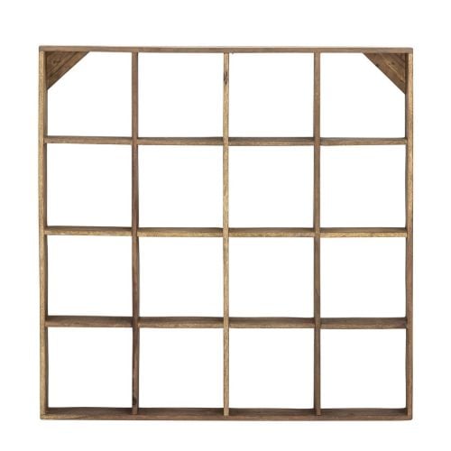 Bloomingville Tilo Hylde 70x70 cm - Brun 