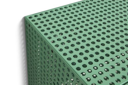 HAY Perforated Wandschrank Klein 45x89 cm - Stahl/Soft Jade
