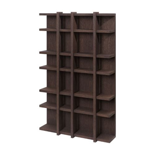 Ferm Living Tilem Shelf 4x6 - Dunkel gebeizte Eiche
