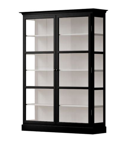 Lindebjerg Design Classic V2 Vitrine 150x210 cm - Schwarz