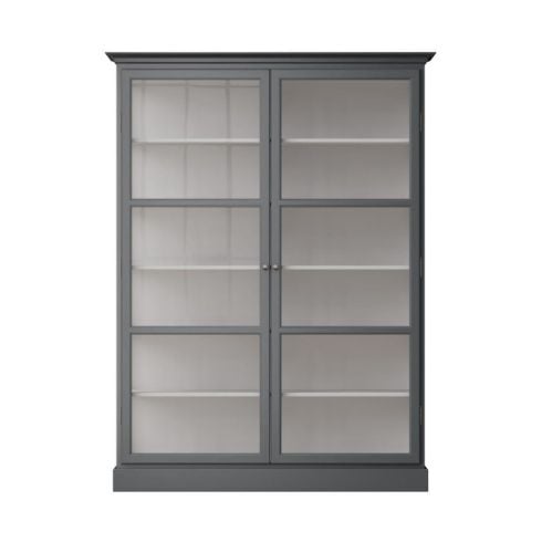 Lindebjerg Design Classic V2 Vitrineskab 150x210 cm - Anthracite
