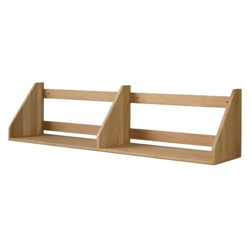 FDB Møbler B5 Børge Mogensen Hylde Dobbelt 100 x 21 cm - Massiv Eg / Mat Lak 