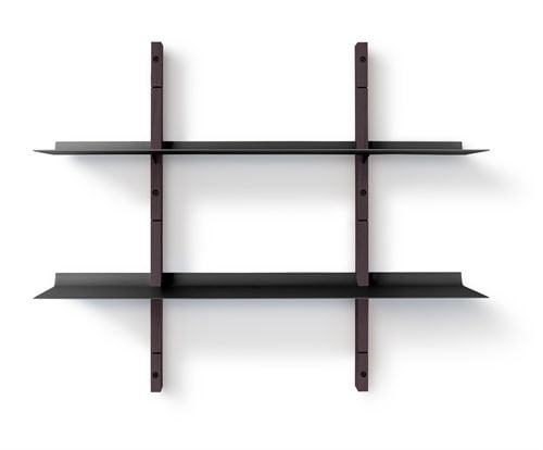 Please Wait To Be Seated Smile Reol Small 67,5 x 79,6 cm - Røget Eg/Sort