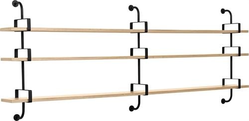 GUBI Démon Shelf, 3 Brackets, 215, 3 shelves (Oak Semi Matt Lacquered)