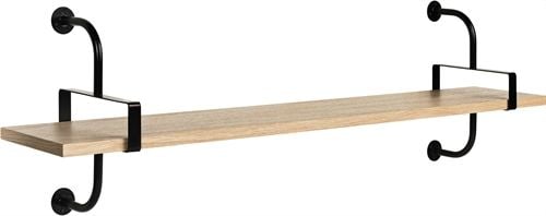GUBI Démon Shelf, 2 Brackets, 155, 1 shelf (Oak Semi Matt Lacquered)