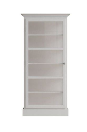 Lindebjerg Design Classic V3 Vitrineskab Venstrehængt Dør 80x170 cm - White
