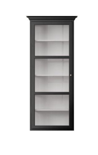 Lindebjerg Design Classic V4 Vitrineskab Venstrehængt Dør 70x170 cm - Black