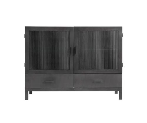 Muubs Vitrineskab Dallas 120x90x42 cm - Sort