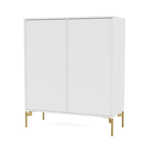 Montana QS Selection 1118 Cover Skab med ben 69,6x69,6 cm - 101 New White / Brass