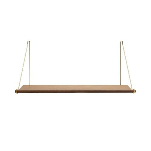 We Do Wood Loop Regal L: 72 cm – Räuchereiche/Messing