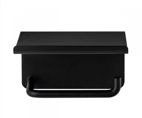 Blomus Modo Toilet Roll Holder With Shelf 9,5x13,5 cm - Black