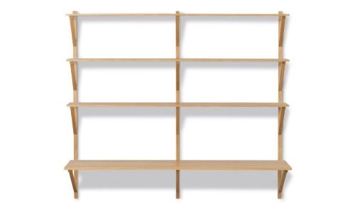 Fredericia Furniture BM29 Børge Mogensen Hylde m. Skriveplade B: 149 cm - Lakeret Eg