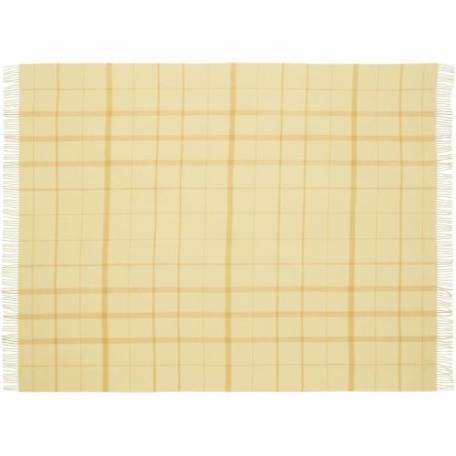 Silkeborg Uldspinderi Warp and Weft Balance Plaid 130x190 cm - Kamille/Senf