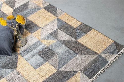 HC Carpets MIGO Handgewebter Kelim-Teppich 160x230 – Midnight Mix