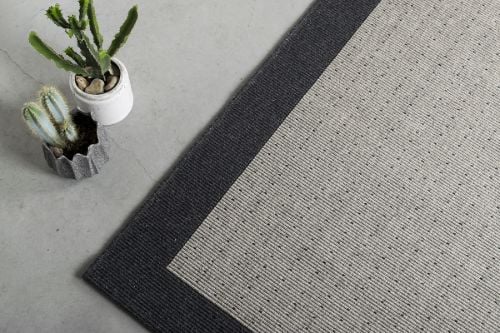 HC Carpets Casablanca Flachgewebter Teppich 160x240 cm - Dunkelgrau