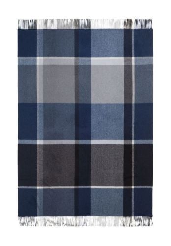 Elvang Manhattan Plaid 130 x 200 cm – Dunkelblau