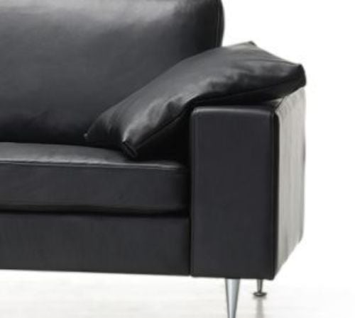 Mogens Hansen Pyntepude til MH 221 Sofa 55x55 cm - Premium Læder / Sort