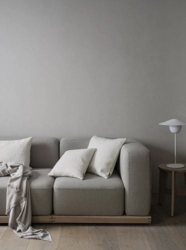 Blomus Boucle Kissenbezug 50x50 cm - Lilienweiß