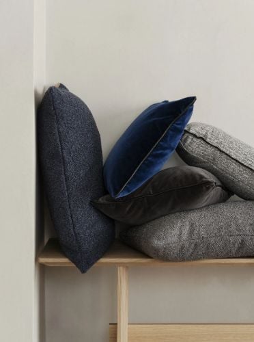 Blomus Boucle Kissenbezug 50x50 cm - Mitternachtsblau