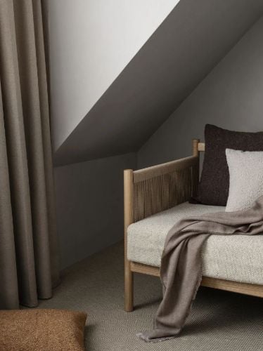 Blomus Boucle Kissenbezug 50x50 cm - Hellbraun