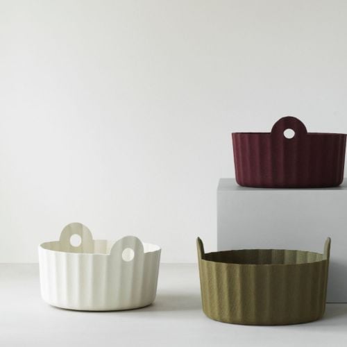 Normann Copenhagen Culo Korb - Burgunderrot
