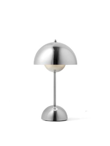 &Tradition Flowerpot VP9 Tischlampe H: 29,5 cm - Verchromt