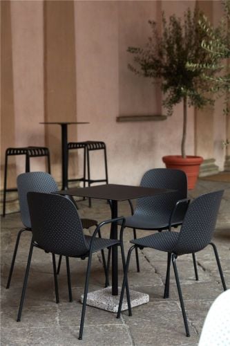 HAY 13Eighty Stuhl SH: 46 cm - Soft Black OUTLET