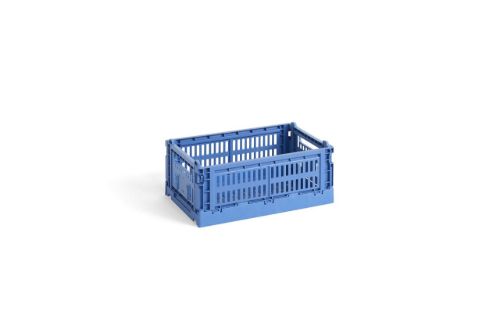 HAY Colour Crate Recycled S 10,5x17x26,5 cm - Electric Blue OUTLET