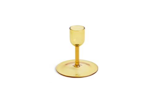 HAY Tiny Candleholder Straight H: 7,7 cm - Yellow OUTLET