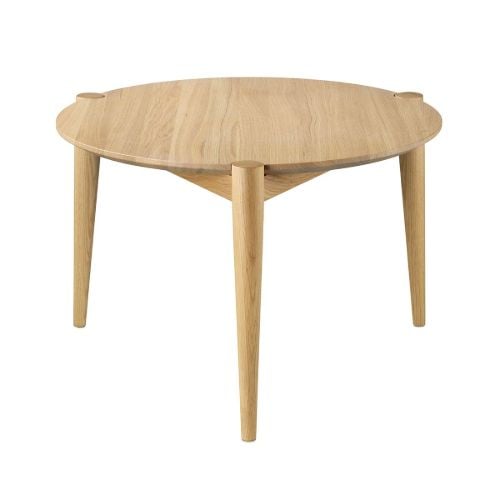 FDB Møbler D102 Søs Sofabord Ø: 55 cm - Natur Eg OUTLET