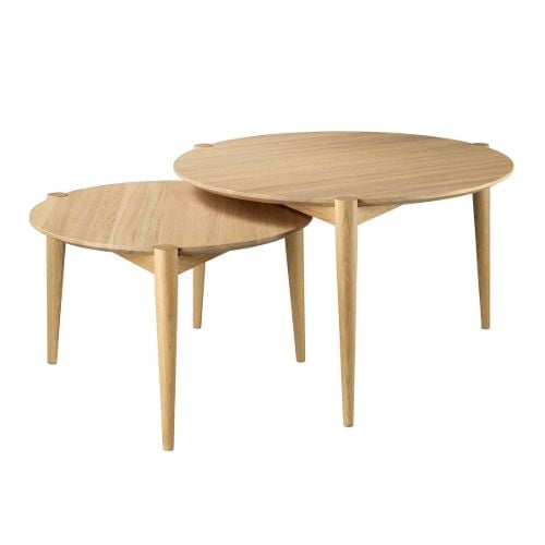 FDB Furniture D102 Sea Couchtisch Ø: 55 cm – Eiche natur OUTLET