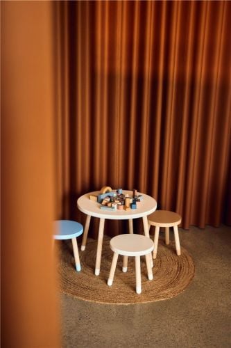 Flexa Dots Hocker Ø: 30x30 cm - Latte OUTLET