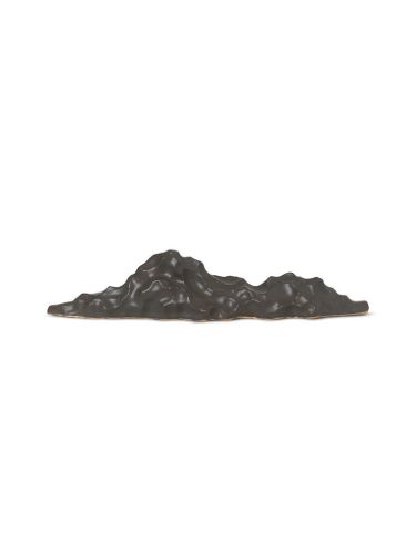 Ferm Living Berg Ceramic Sculpture Low 35x8 cm - Black OUTLET