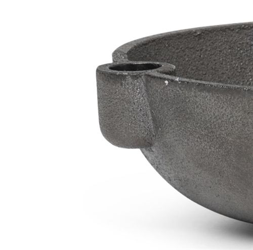 Ferm Living Bowl Kerzenhalter Klein Ø: 14,6 cm - Schwarzes Messing OUTLET