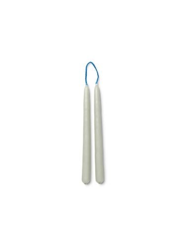 Ferm Living Dipped Candles Set of 8 H: 15 cm - Sage OUTLET