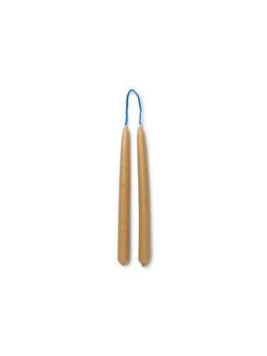 Ferm Living Dipped Candles Set of 8 H: 15 cm - Straw OUTLET