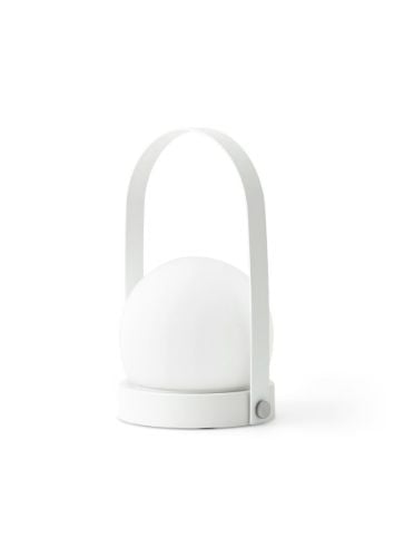 Audo Copenhagen Carrie LED Lampe Tragbar Ø: 13,5 cm - Weiß AUSSTELLUNGSMODELL