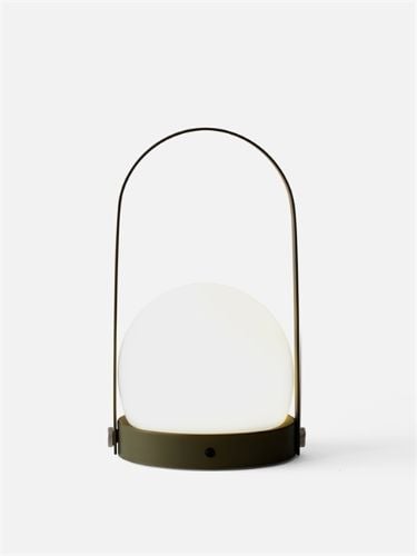 Audo Copenhagen Carrie LED Lampe Portable Ø: 13,5 cm - Oliven OUTLET
