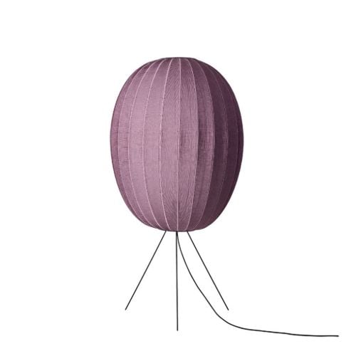 Made By Hand Knit-Wit Round Oval Floor Ø: 65 cm - Burgundy OUTLET