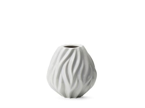 Morsø Vase Flame H: 15 cm - Hvid  OUTLET