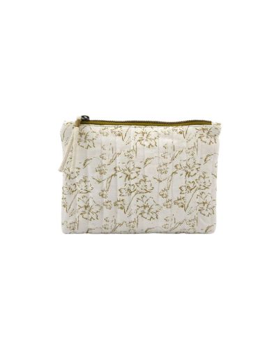 Meraki Lutea Makeuppung 21x15 cm - Råhvid / Sennep OUTLET