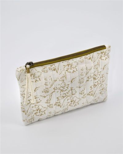 Meraki Lutea Make-up-Tasche 21x15 cm – gebrochenes Weiß / Senfgelb OUTLET