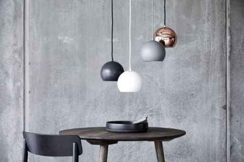 Frandsen Ball Pendant 1115 Ø: 18 cm - Matt Dunkelgrau OUTLET
